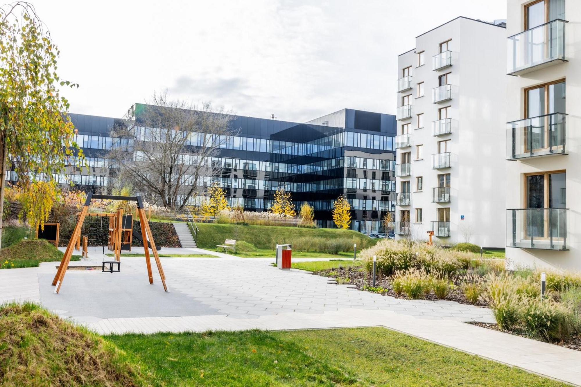 Aparthotel Mokotow Business Center By Noclegi Renters Warschau Buitenkant foto